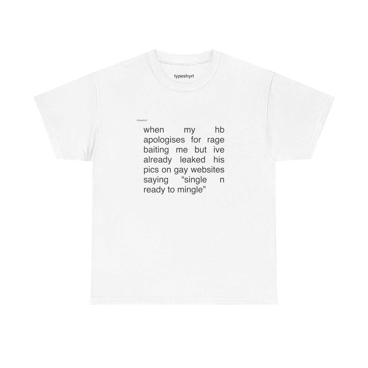 no take backs tee — graphic tee by Typeshyrt