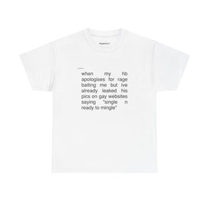 no take backs tee