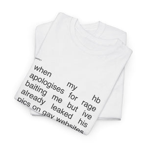 no take backs tee