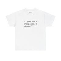 Backflip graphic tee by Typeshyrt