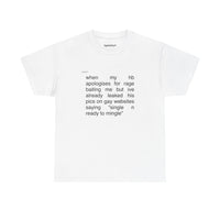 no take backs tee